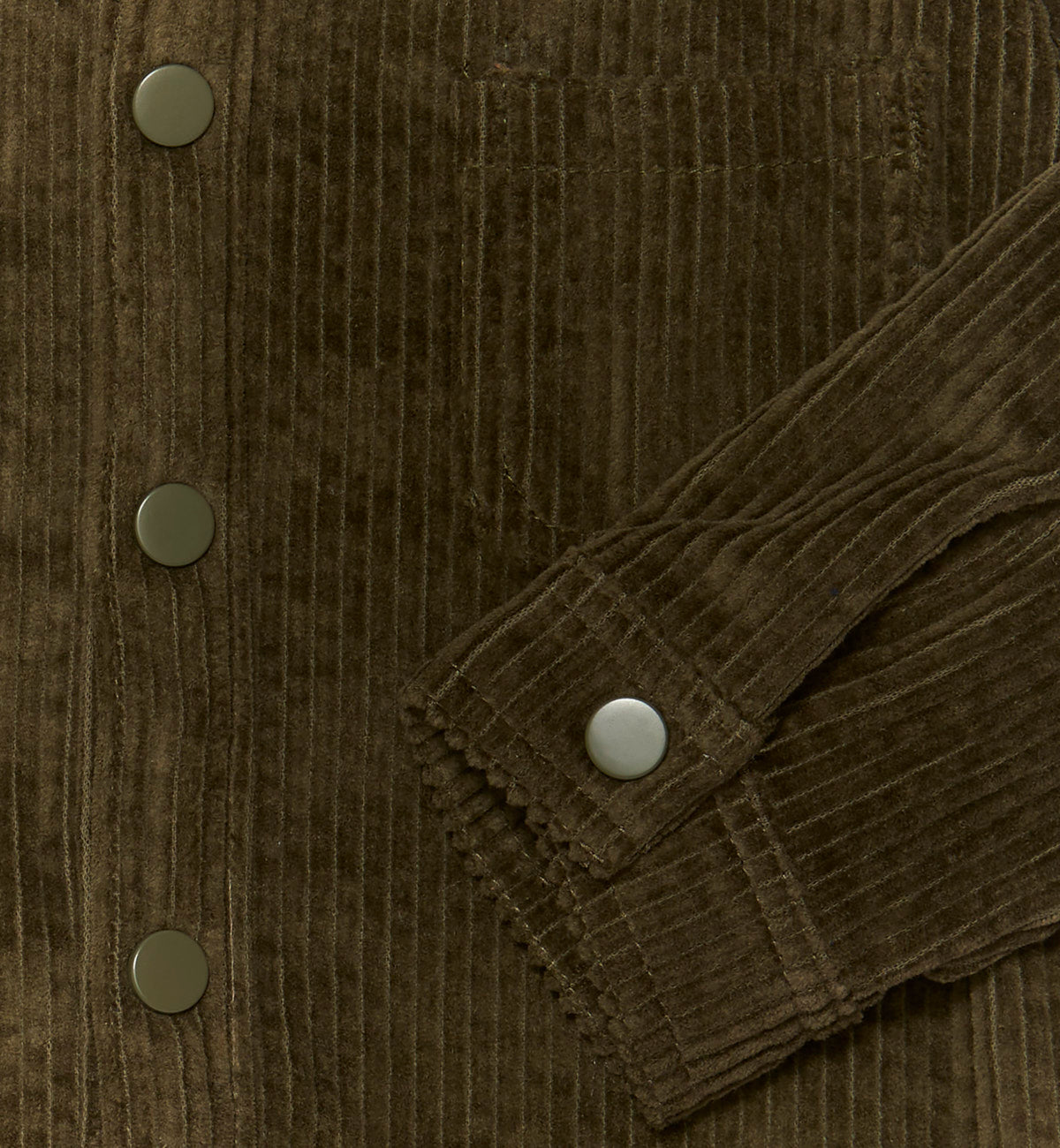 Khaki Corduroy Overshirt